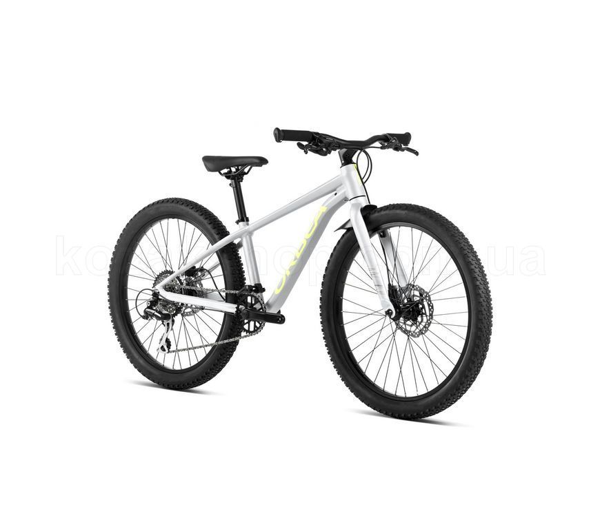 Дитячий велосипед ORBEA MX 24 TEAM DISC [Halo Silver - Spicy Lime (Matt)]
