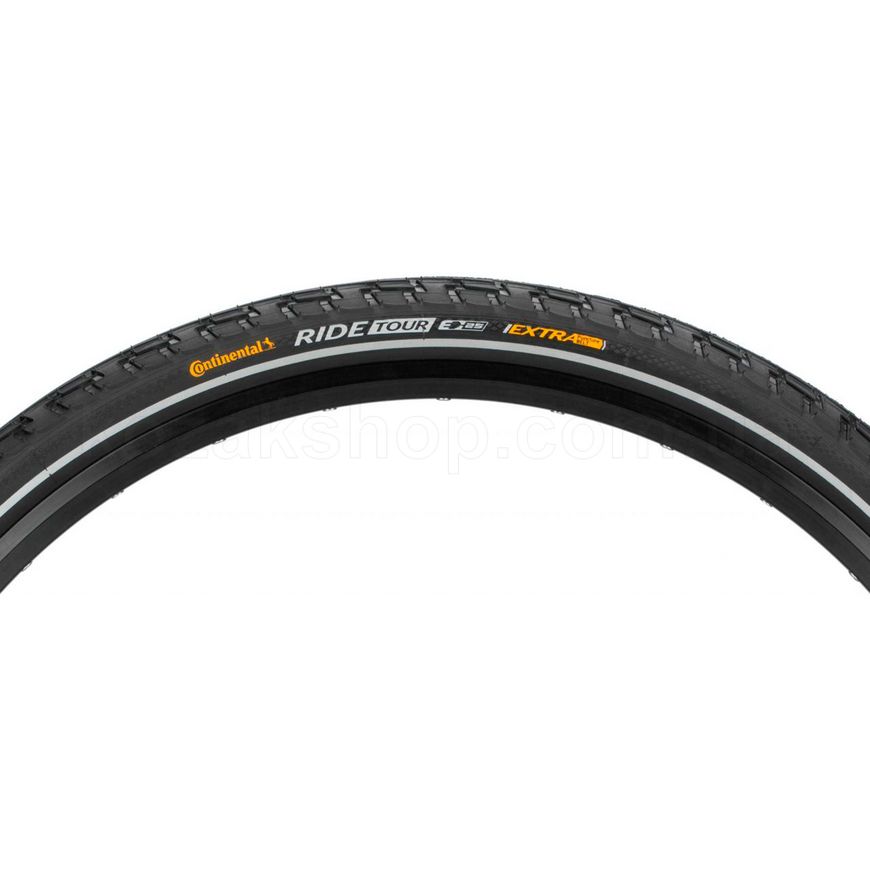 Покрышка Continental RIDE Tour Reflex, 28", 700 x 35C, 28 x 1 3/8 x 1 5/8, 37-622, Wire, ExtraPuncture Belt, 690гр., черный