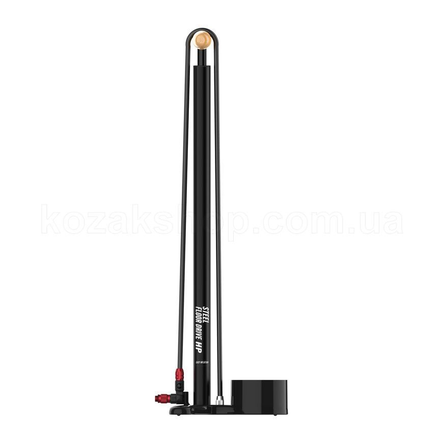 Напольный насос Lezyne STEEL FLOOR DRIVE HP 220 psi Манометр 3,5" [Черный матовый]