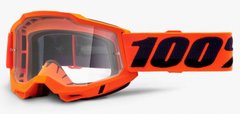 Маска 100% ACCURI 2 OTG Goggle Neon Orange - Clear Lens, OTG