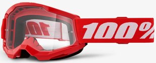 Детская маска Ride 100% STRATA 2 Youth Goggle Red - Clear Lens, Clear Lens