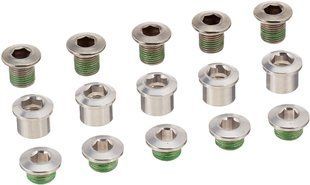 Бонки SRAM chainring bolt kit 5x3 M8.5x7 / M8.5x5 aluminum silver / M8 steel silver qty 5