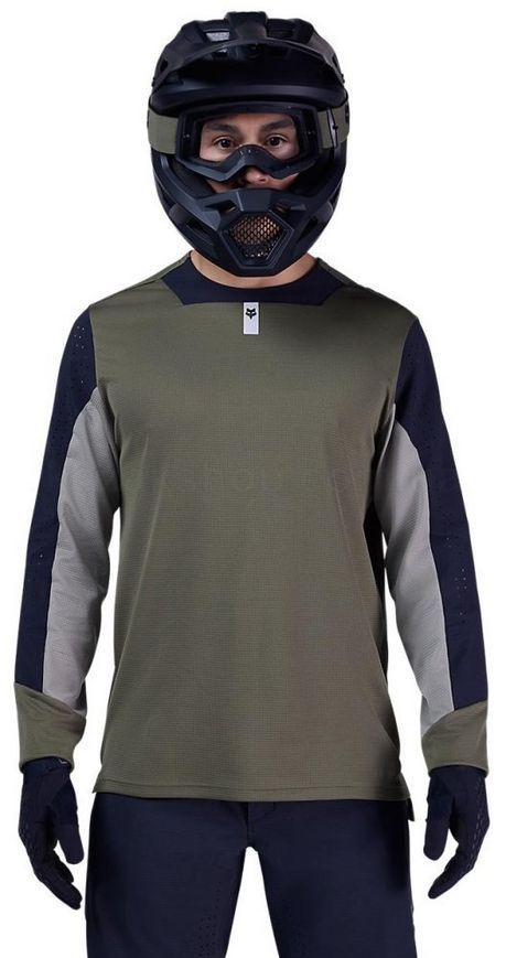 Вело джерси FOX DEFEND LS Jersey [Olive Green], M