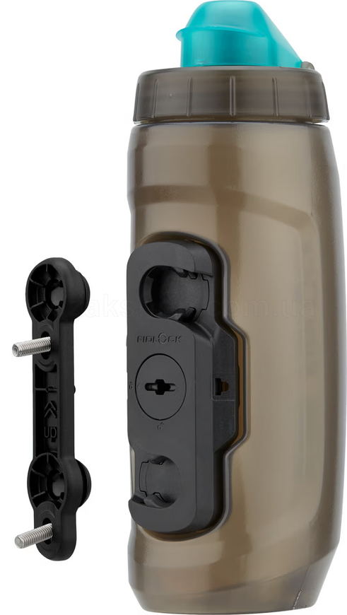 Фляга FIDLOCK TWIST bottle 590 antibacterial FIDGUARD + bike base [smoke]