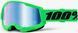 Маска 100% STRATA 2 Goggle [Neon Green], Mirror Blue Lens