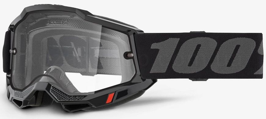 Маска Ride 100% ACCURI 2 Enduro Goggle Black - Clear Dual Lens, Dual Clear Lens