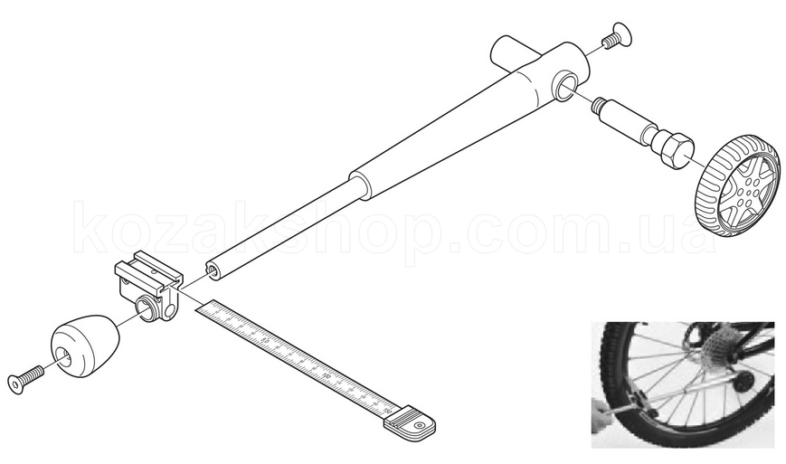 Инструмент для выравнивания петуха Shimano TL-RD11 Derailleur Hanger Alignment Tool