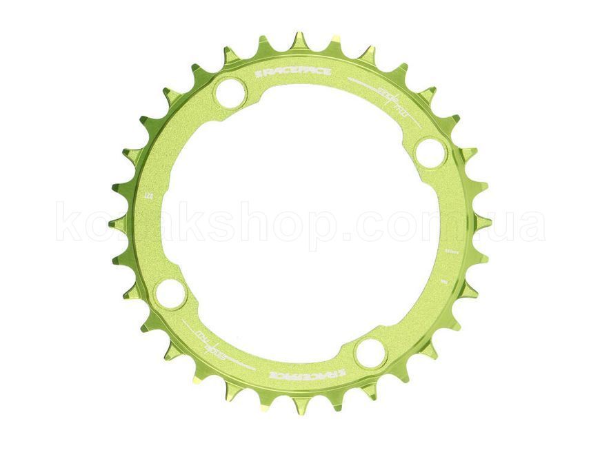 Звезда RaceFace NarrowWide 104 BCD, 38t, Green, 10-12S