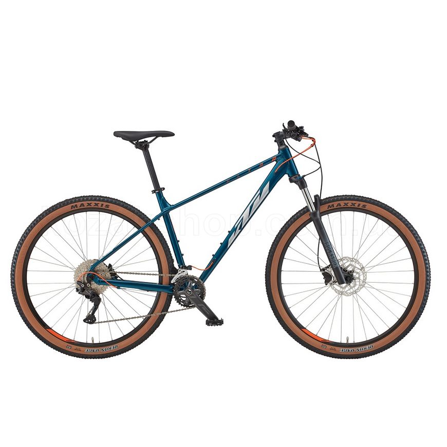 Велосипед KTM ULTRA FLITE 29" рама L/48, синій (сріблясто-жовтогарячий), 2022