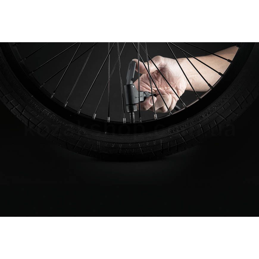 Насос велосипедный Birzman Maha Flick-It V / напольный / серебро