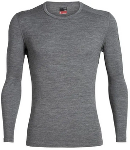 Термокофта Icebreaker 260 Tech LS Crewe MEN [Gritstone HTHR] - S