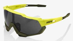 Велосипедные очки Ride 100% SPEEDTRAP - Soft Tact Banana - Black Mirror Lens, Mirror Lens