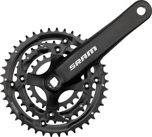 Шатуни SRAM S600 8 sp 3.0 SquareTaper 175 BlastBlack 42-32-22