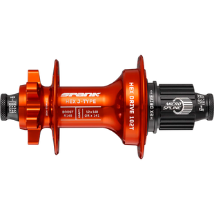 Задня втулка SPANK HEX J-Type Boost R148 Microspline 32H, Orange