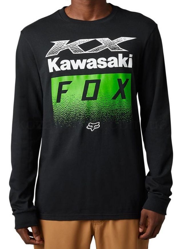 Футболка FOX X KAWI PREMIUM Long Sleeve Tee [Black], M