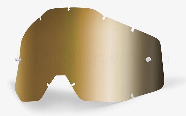 Лінза до маски 100% RACECRAFT/ACCURI/STRATA Replacement Lens True Gold Mirror Anti-Fog.