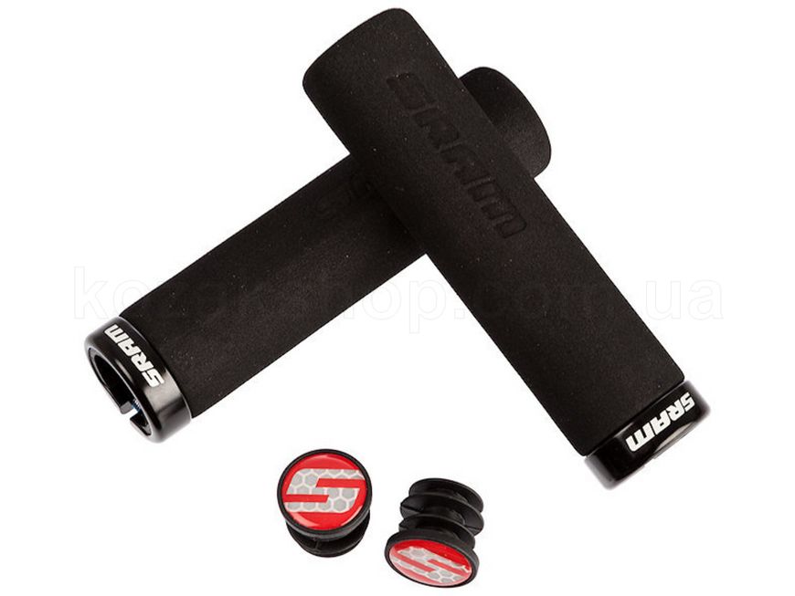 Грипсы SRAM Locking Grips Foam 129mm Black with Single Black Clamp and End Plugs