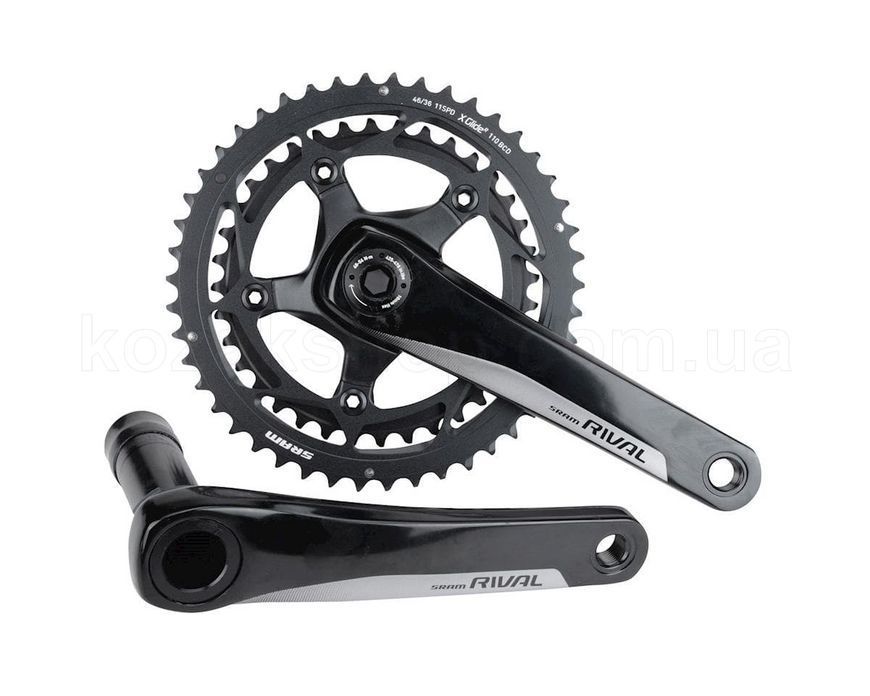 Шатуни SRAM Rival22 BB30 170 52-36 Yaw
