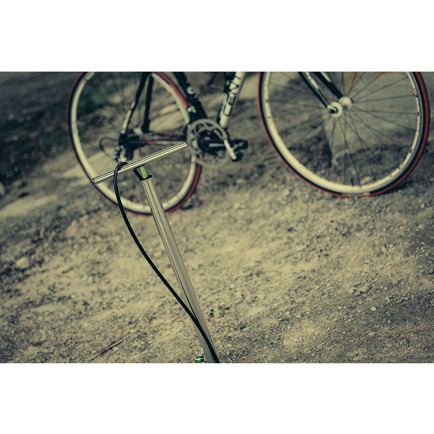 Насос велосипедный Birzman Maha Push & Twist II / напольный / серебро