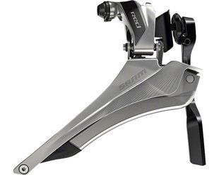 Передній перемикач SRAM Red 2x11 speed Yaw with ChainSpotter Braze-on Bottom Swing Bottom Pull Silver C2