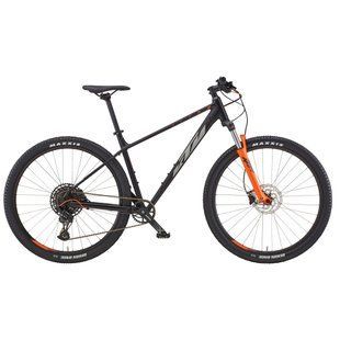 Велосипед KTM ULTRA FUN 29" рама M/43, чорний матовий (сіро-жовтогарячий), 2022