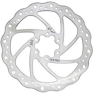 Гальмівний ротор Tektro TR180-1, 180 мм, 6 болтів Wave type Disc Brake Rotor
