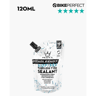 Герметик безкамерний Peaty's Holeshot BioFibre Tyre Tubeless Sealant, 120ml