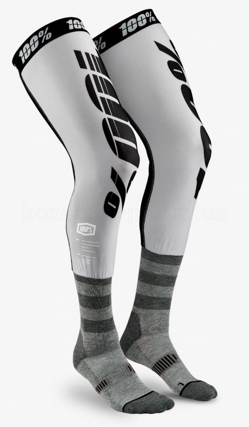 Мото шкарпетки Ride 100% REV Knee Brace Performance Moto Socks [Grey], S/M