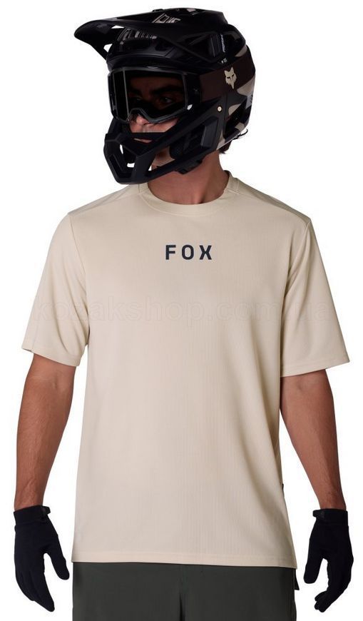 Вело джерси FOX RANGER SS Jersey - WORDMARK [Chalk White], M