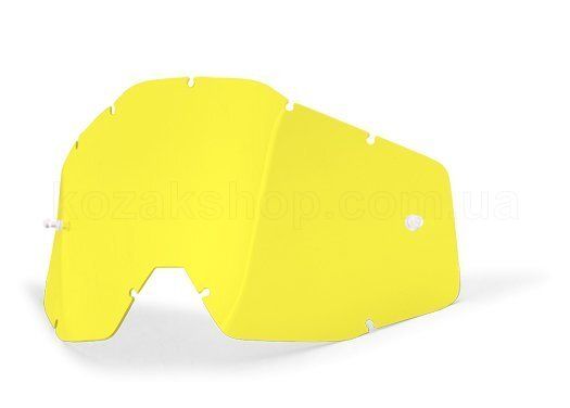 Лінза до маски 100% RACECRAFT/ACCURI/STRATA Replacement Lens Yellow Anti-Fog, Colored Lens