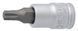 Головка торцевая Unior Tools с TORX вставкой Unior Tools 1/4" TX 15 Screwdriver socket with TX profile 1/4"