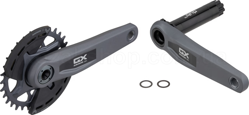 Шатуни SRAM GX Eagle T-Type 32t 175mm Q174 CL55 DUB MTB Wide Dark Polar D1 2-guards (BB not included)