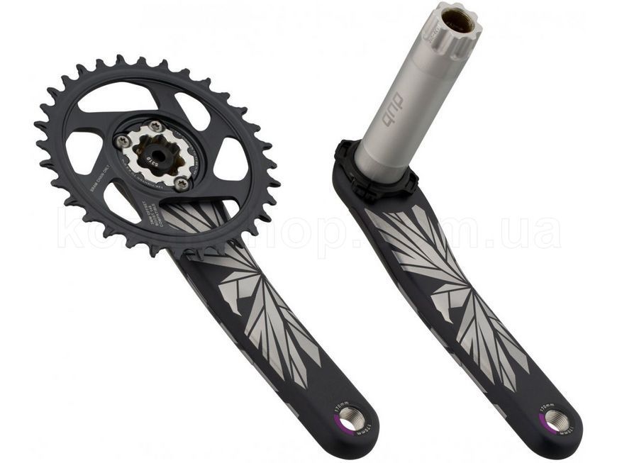 Шатуны SRAM X01 Eagle Boost 148 DUB 12s 170 w Direct Mount 32T X-SYNC 2 Chainring Lunar Polar (DUB Cups/Bearings not included) C2