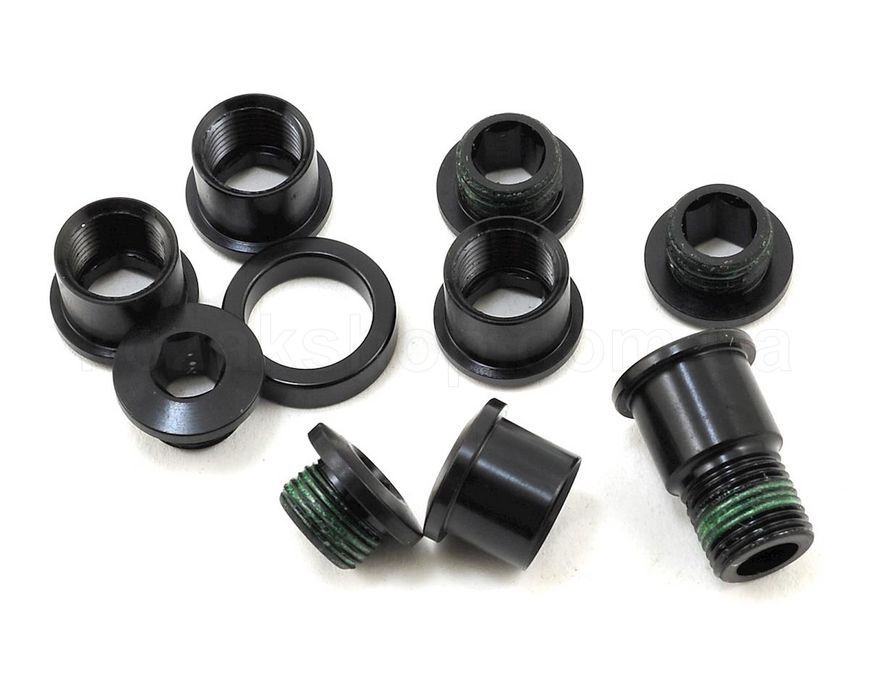 Бонки SRAM RED chainring bolt kit 5x2 M8.5x7 / M8.5x5 aluminum black, hidden bolt including spacer qty 5