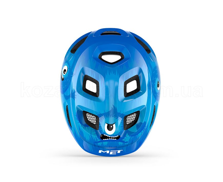 Шлем детский MET Hooray CE Blue Monsters | Glossy S (52-56 см)