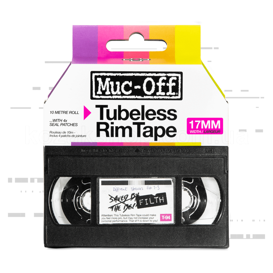 Безкамерна стрічка MUC-OFF Tubeless Rim Tape 10 м, 17 мм