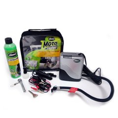 Ремкомплект для мотопокрышек MOTO Power Sport (Герметик + воздушный компрессор), Slime