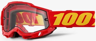 Маска Ride 100% ACCURI 2 Enduro Goggle Red - Clear Dual Lens, Dual Clear Lens