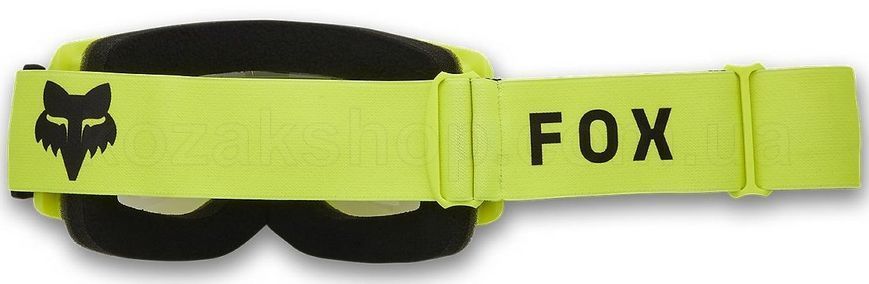 Детская маска FOX YTH MAIN GOGGLE - CORE [Flo Yellow], Clear Lens