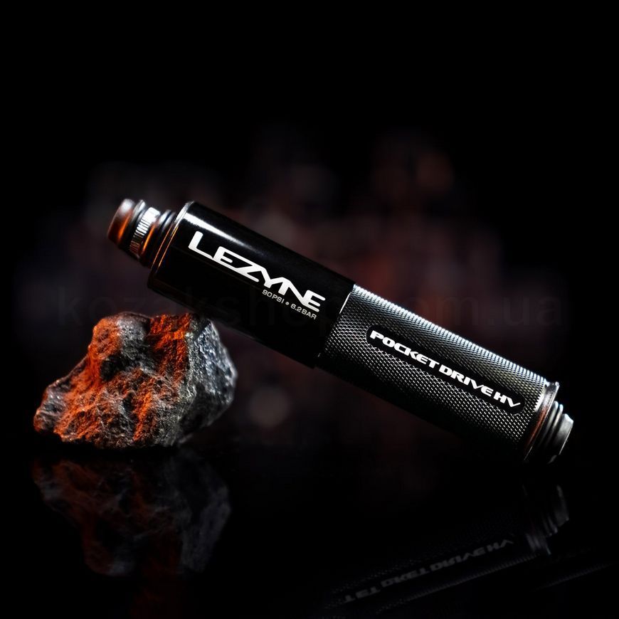 Ручной насос Lezyne POCKET DRIVE HV 90psi [Black]