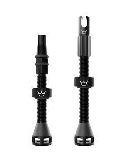Ніпелі Peaty's Holeshot Fast Flow Tubeless Valves, MX, Black