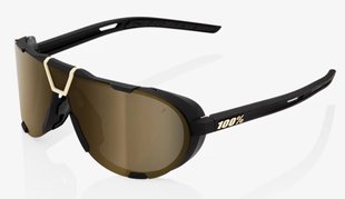 Очки Ride 100% WESTCRAFT+ - Soft Tact Black - Gold Mirror Lens, Mirror Lens