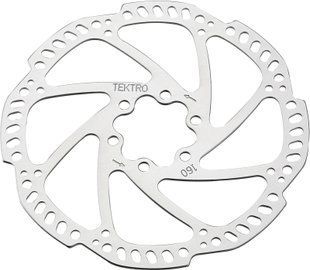 Гальмівний ротор Tektro TR160-11, 160 мм, 6 болтів Light polygon airflow type
