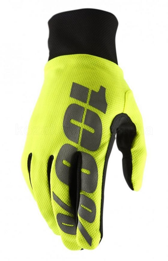 Зимние мото перчатки RIDE 100% BRISKER Hydromatic Waterproof Glove [Neon Yellow], S (8)