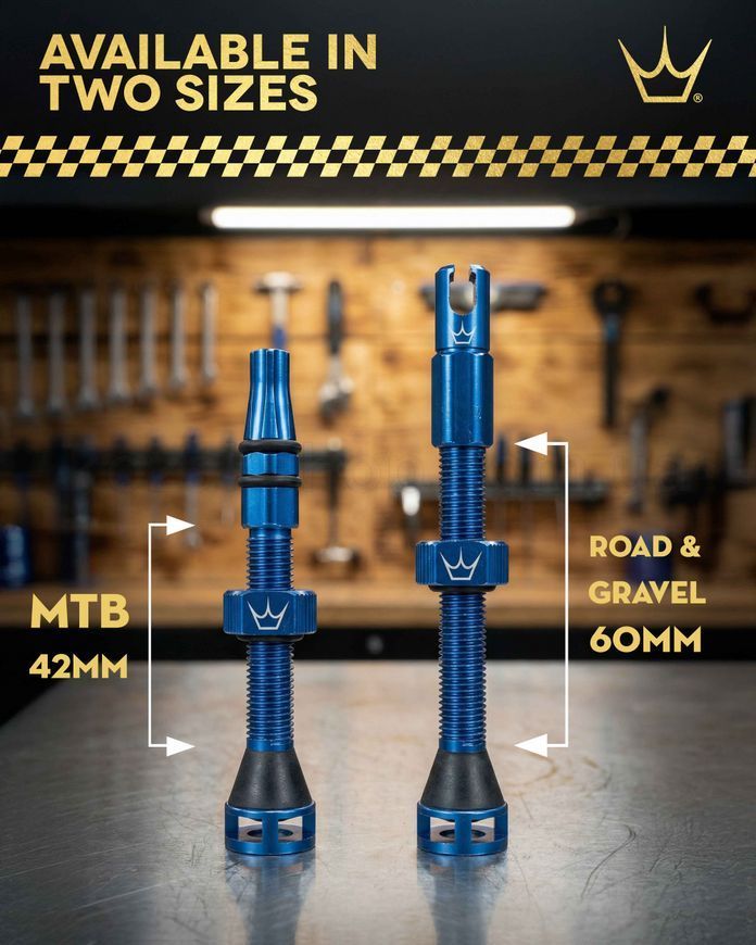 Ниппели Peaty's Holeshot Fast Flow Tubeless Valves, MX, Black