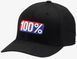 Кепка 100% FlexFit Hat - CLASSIC [Black], S/M