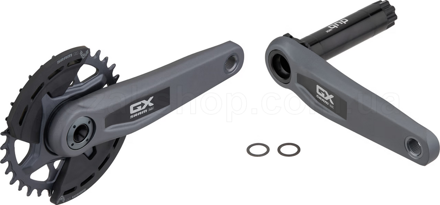 Шатуны SRAM GX Eagle T-Type 32t 165mm Q174 CL55 DUB MTB Wide Dark Polar D1 2-guards (BB not included)