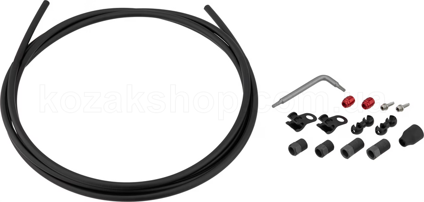 Гидролиния SRAM Disc Brake Hydraulic Hose Kit - 2000mmBlk-AVIDCode/R,Elixir1/3,Juicy3,DB 1/3/8,LevelULT/TLM(B1),Level/T,Guide RE,G2 RE/RS/R ,S9002P(Red,Force,Rival-2PeTapAXS),MAVEN BRZ (A1 (00.5318.036.000)