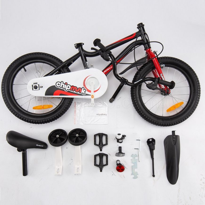 Дитячий велосипед RoyalBaby Chipmunk MK 14", OFFICIAL UA, чорний