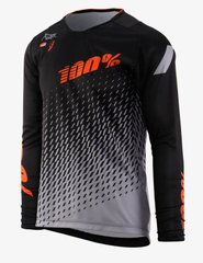 Вело джерси Ride 100% R-Core SUPRA Jersey [Black/Grey], L
